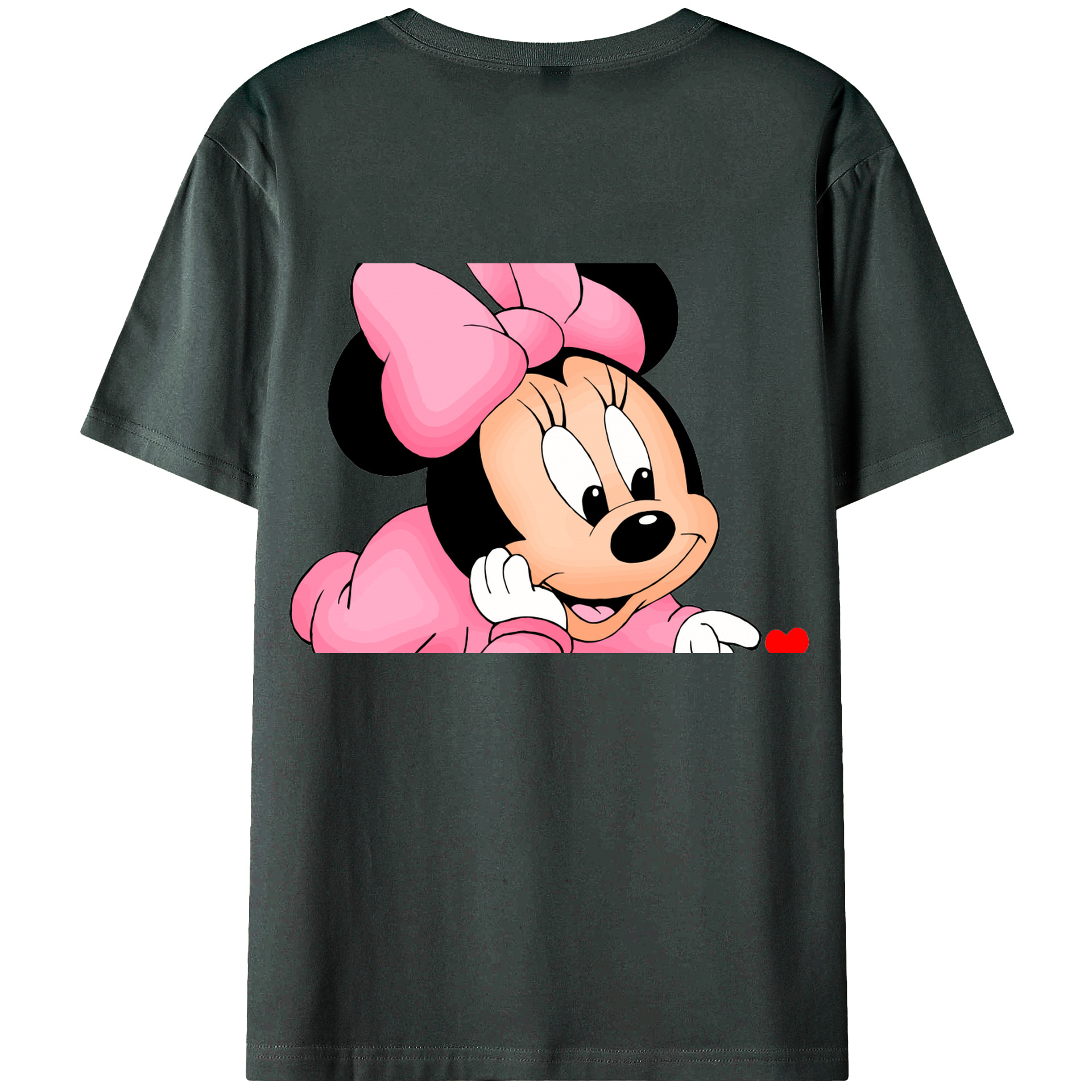ミッキーマウス Mickey Mouse 綿100％ メンズ半袖Tシャツ（バックプリント） 通気性